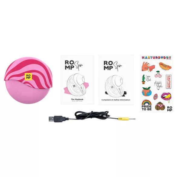 ROMP Spin - luchtdruk-clitorisstimulator (roze)