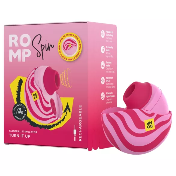 ROMP Spin - luchtdruk-clitorisstimulator (roze)