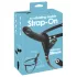 You2Toys - op afstand bedienbare dubbele strap-on vibrator (zwart)