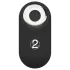 You2Toys - op afstand bedienbare dubbele strap-on vibrator (zwart)