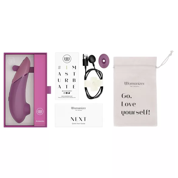 Womanizer Next - luchtdruk clitorisstimulator - oplaadbaar - roze