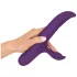 You2Toys - knikkende vibrator met bewegende ring en clitorisstimulator (paars)