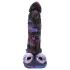 Beasty Cocks Firefly Fantasies - verwarmende, stotende fantasievibrator (blauw) - 23,4 cm