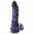 Beasty Cocks Firefly Fantasies - verwarmende, stotende fantasievibrator (blauw) - 23,4 cm