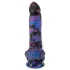 Beasty Cocks Firefly Fantasies - verwarmende, stotende fantasievibrator (blauw) - 23,4 cm