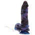 Beasty Cocks Firefly Fantasies - verwarmende, stotende fantasievibrator (blauw) - 23,4 cm