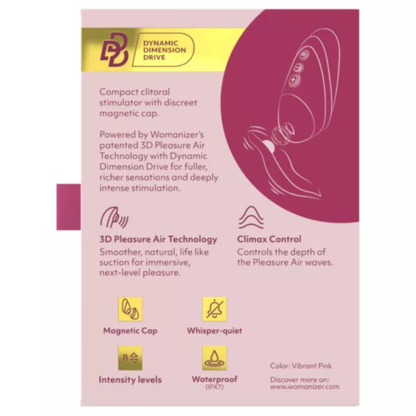 Womanizer Next Liberty - luchtdruk clitorisstimulator (roze)
