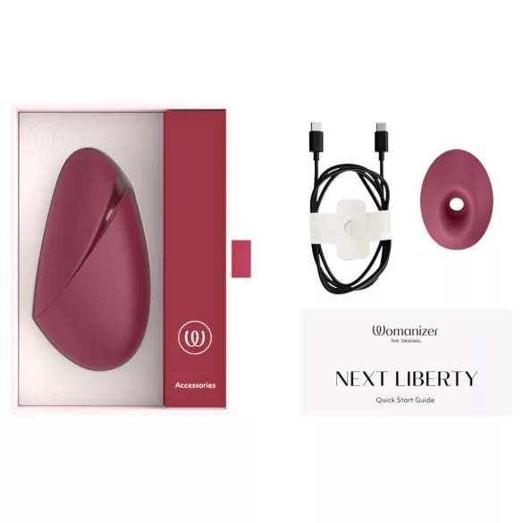 Womanizer Next Liberty - luchtdruk clitorisstimulator (rood)