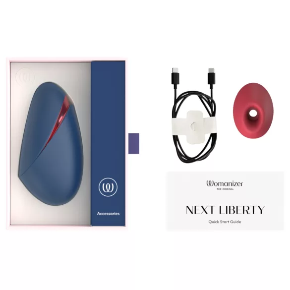 Womanizer Next Liberty - luchtdruk clitorisstimulator (blauw)