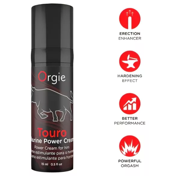 Orgie Touro Power - erectiecrème - prestatieverhogend - 15ml