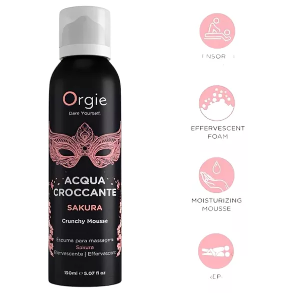 Orgie Acqua Croccante - massage schuim - kersenbloesem - 150ml