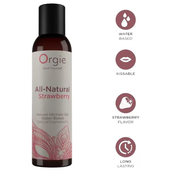 Orgie - glijmiddel op waterbasis - aardbei - 150ml