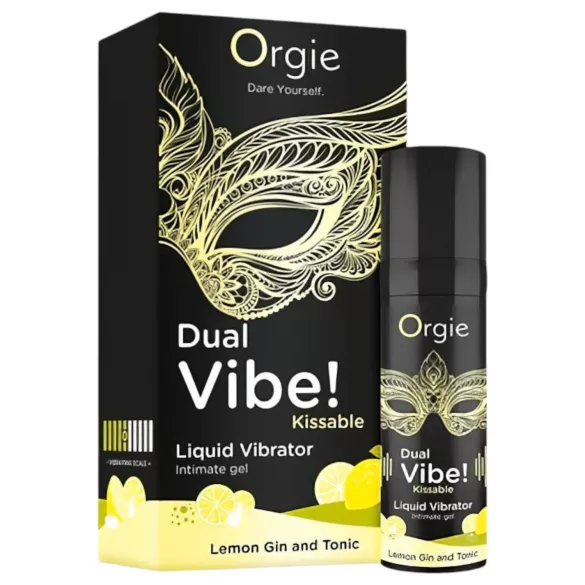 Orgie Dual Vibe - unisex vloeibare vibrator - Gin Tonic (15 ml)