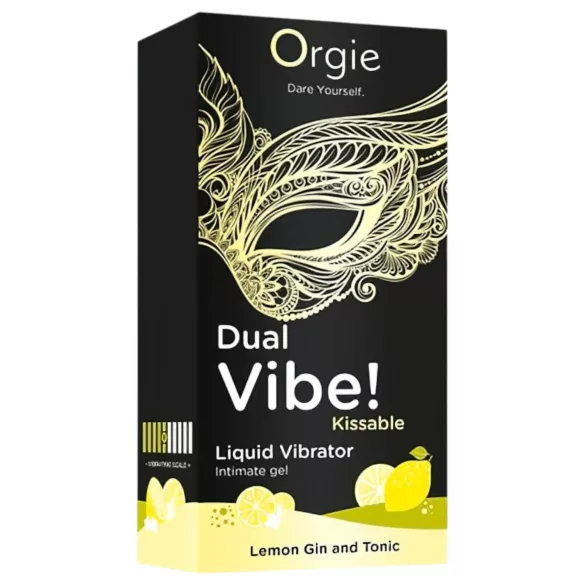 Orgie Dual Vibe - unisex vloeibare vibrator - Gin Tonic (15 ml)