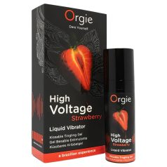 Orgie High Voltage - vloeibare vibrator - aardbei (15ml)