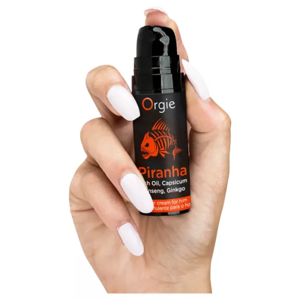 Orgie Piranha Power Cream stimulerende crème voor mannen (15 ml)