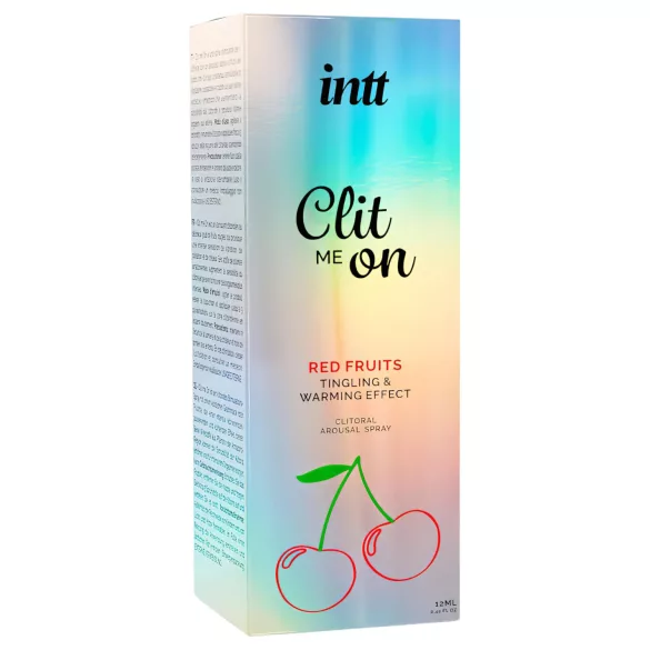 intt Clit Me On - vloeibare vibrator clitorisspray - rode vruchten (12 ml)