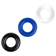 Baseks - set van flexibele penisringen (3 stuks)