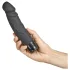 Baseks - realistische staafvibrator (zwart) - 19 cm