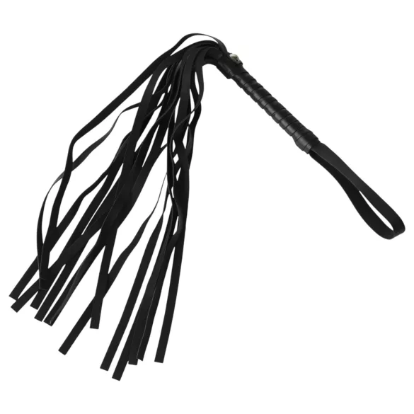 Baseks - bondageset met zweep en tepelklemmen (zwart)