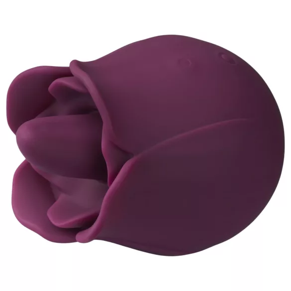 Amaysin - tongvormige rozen-clitorisvibrator (paars)