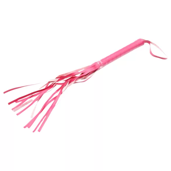 Zweep - kunstleer - roze - 42cm