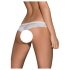 Obsessive Alabastra - Bloemig, Strik Open Dames String - Wit - L/XL