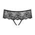 Obsessive Merossa - open string met strass - zwart - L/XL