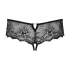 Obsessive Merossa - open string met strass - zwart - 2XL/3XL