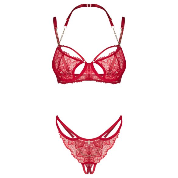 Obsessive Matildea - bh set - kant - rood