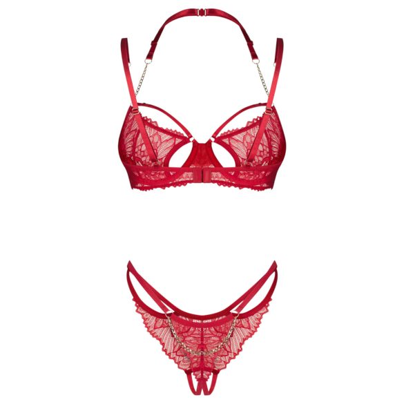 Obsessive Matildea - bh set - kant - rood