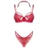 Obsessive Matildea - bh set - kant - rood - L/XL