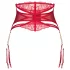 Obsessive Matildea - jarretelgordel met kant en ketting - rood