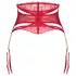 Obsessive Matildea - jarretelgordel met kant en ketting - rood