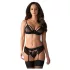 Obsessive Wonderia - lingerie cadeau box - 6-delig (zwart) - L/XL