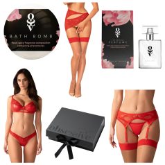 Obsessive Aloisa - lingerie cadeau box - 6-delig - rood