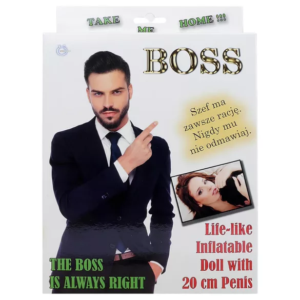 Boss - opblaasbare man - sekspop - kunststof