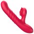 Sweet Play - vibrator met stootfunctie en clitorisstimulatie - siliconen - roze