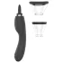 Erospace Sweet Play - 2-in-1 clitorisstimulator vibrator met tong en zuigfunctie (zwart)