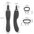 Erospace Sweet Play - 2-in-1 clitorisstimulator vibrator met tong en zuigfunctie (zwart)