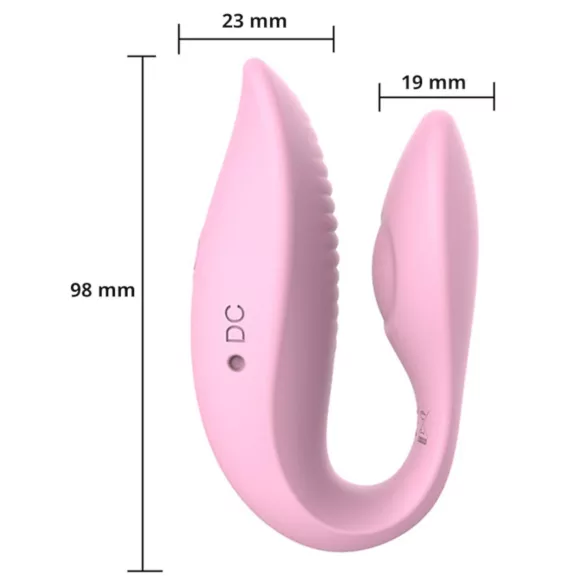 Sweet Play - koppel vibrator - app-gestuurd - siliconen roze