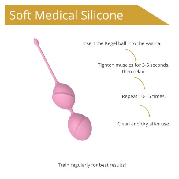 Sweet Play - geisha ballen duo - siliconen - roze