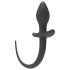 Wild Play - anaal plug met staart (zwart)