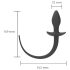 Wild Play - anaal plug met staart (zwart)
