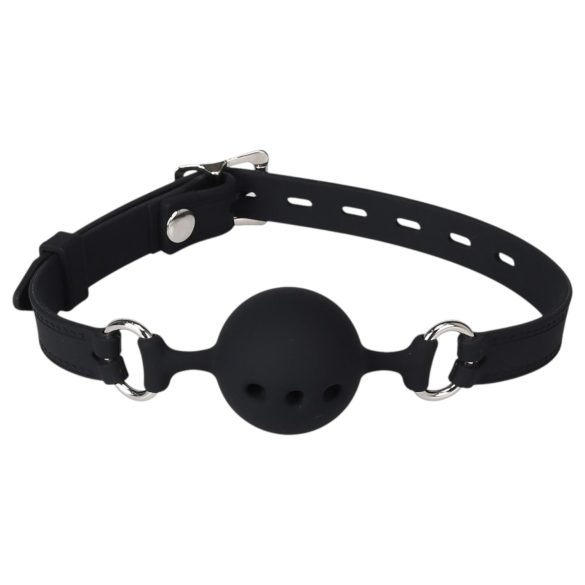 Wild Play - siliconen ballgag - zwart