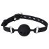 Wild Play - siliconen ballgag - zwart