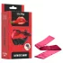 Erospace Wild Play - satijnen oogmasker voor rollenspel (zwart-roze)