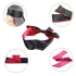 Erospace Wild Play - satijnen oogmasker voor rollenspel (zwart-roze)