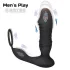 Men's Play - Anale vibrator - App-gestuurd, stotend - Zwart