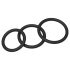 Men's Play - penissetring set - zwart (3 stuks)